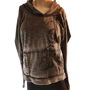 Fox Charcoal Gray Women's Hoodie